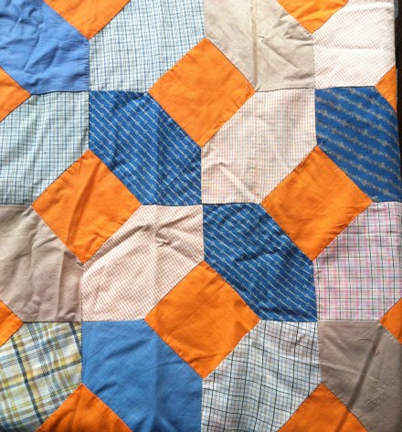 section of the quilt top